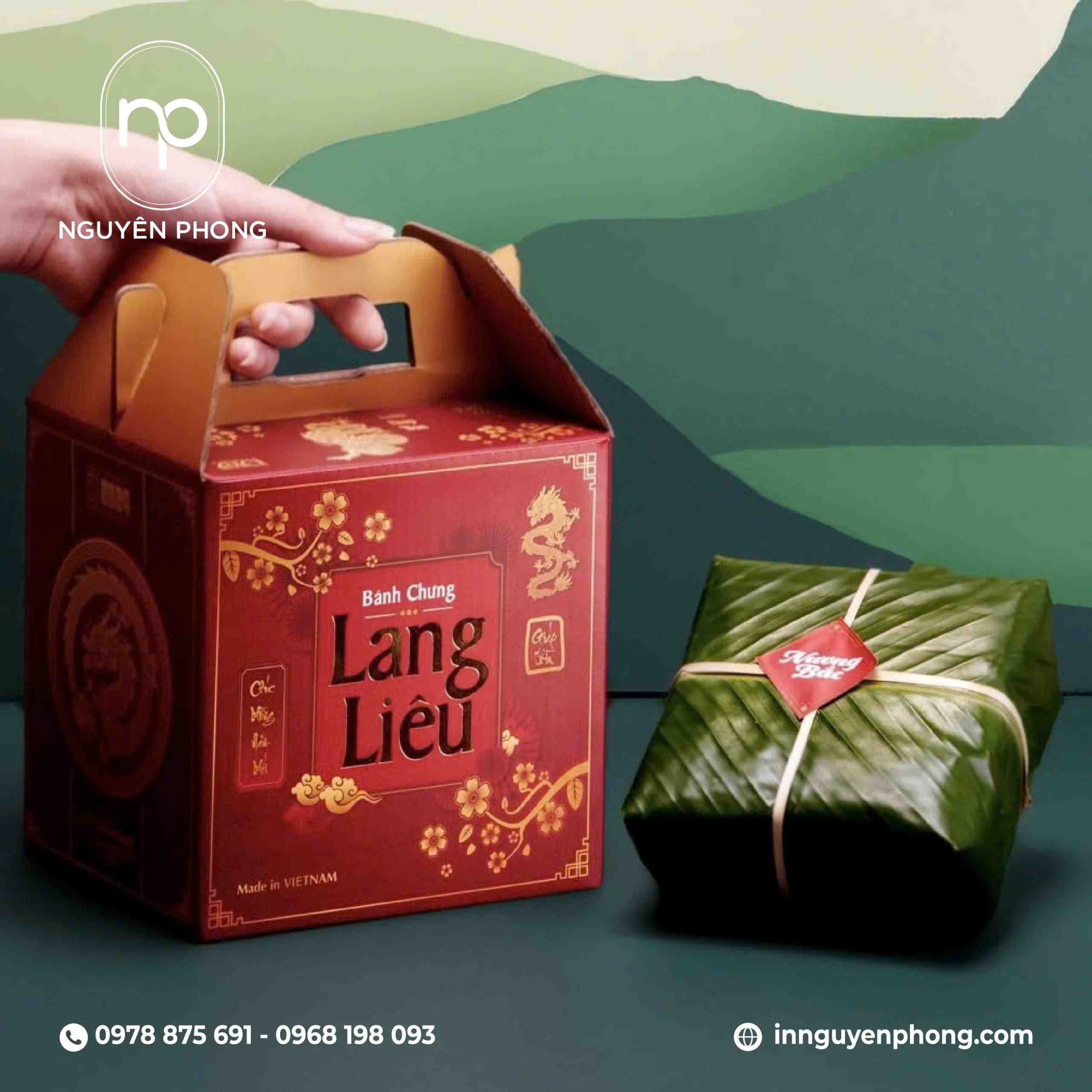 Hộp đựng bánh chưng bền đẹp an toàn cho thực phẩm